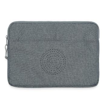Dotted dots circle dots pattern gift - Laptop bag 15" - heather grey - Front