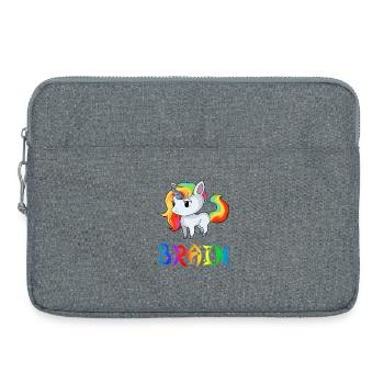 cerveau licorne - Sacoche pour ordinateur portable 15 pouces - gris chiné - Devant