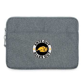 Ente gut alles gut - Laptoptasche 15" - Grau meliert - Vorne