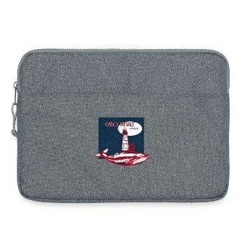 Vintage Leuchtturm - Laptoptasche 15" - Grau meliert - Vorne