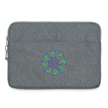 Psychédélique - Sacoche pour ordinateur portable 15 pouces - gris chiné - Devant