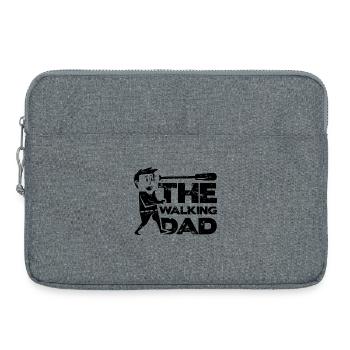 The Walking Dad Papa Vater Vatertag Geschenk Idee - Laptoptasche 15" - Grau meliert - Vorne
