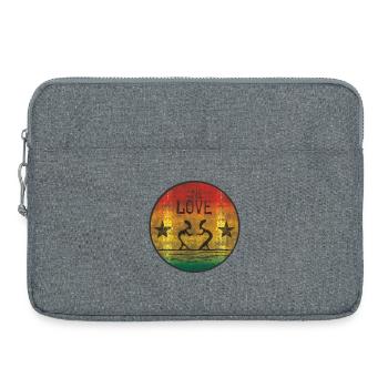 one love reggae - Sacoche pour ordinateur portable 15 pouces - gris chiné - Devant