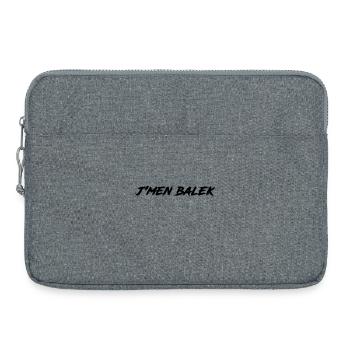 Ich bin Balek - Laptoptasche 15" - Grau meliert - Vorne