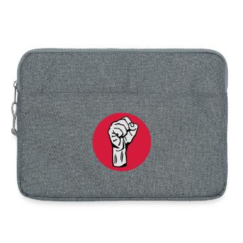 Fist - Protest - Democracy - Laptop bag 15" - heather grey - Front