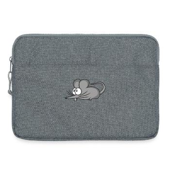 Mouse mice mousi little mice rat rodent pet - Laptop bag 15" - heather grey - Front