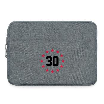 30 ans - Sacoche pour ordinateur portable 15 pouces - gris chiné - Devant