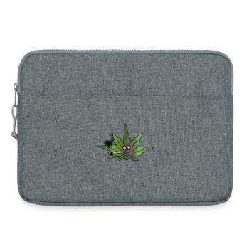cannabis - Sacoche pour ordinateur portable 15 pouces - gris chiné - Devant