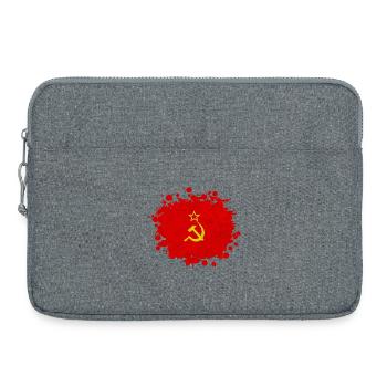 UdSSR Klecks / Sowjetunion Geschenk Kommunismus - Laptoptasche 15" - Grau meliert - Vorne