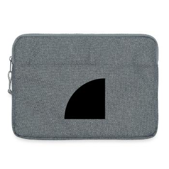 Viertelkreis - Laptoptasche 15" - Grau meliert - Vorne