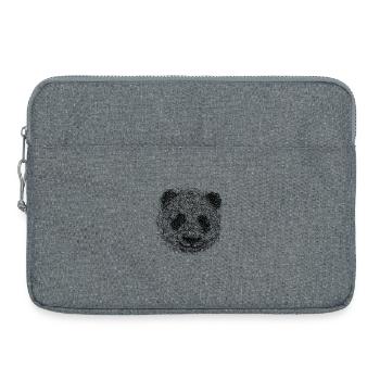 Panda poster - Sacoche pour ordinateur portable 15 pouces - gris chiné - Devant