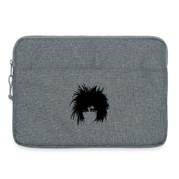 Dark Wave Electro Pop Punk 80er - Laptoptasche 15" - Grau meliert - Vorne