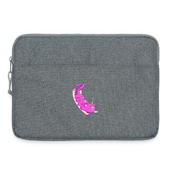 Snow Sweet Unicorn Cat - Laptop bag 15" - heather grey - Front