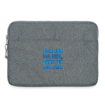 SCHEISS DA NIX - Laptoptasche 15" - Grau meliert - Vorne