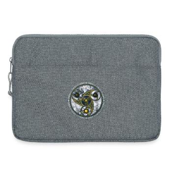 Machine de voyage de conscience, géométrie sacrée - Sacoche pour ordinateur portable 15 pouces - gris chiné - Devant