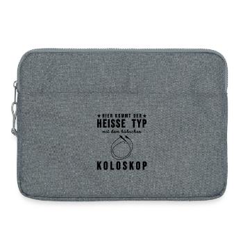 Doctor sayings funny colonoscope endoscopy gift - Laptop bag 15" - heather grey - Front