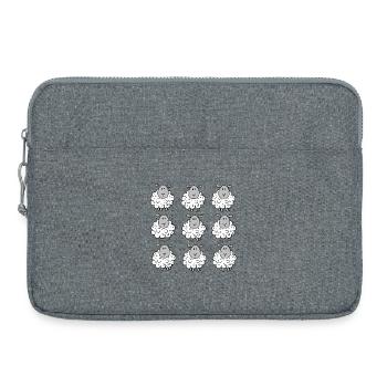 Troupeau de moutons drôle I moutons I moutons I cadeau - Sacoche pour ordinateur portable 15 pouces - gris chiné - Devant