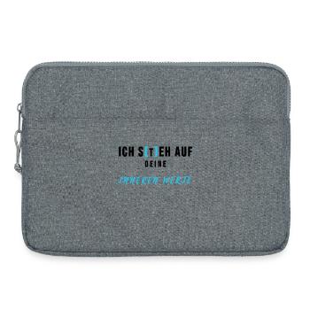 Ärzte Innere Medizin Werte Internist Geschenk - Laptoptasche 15" - Grau meliert - Vorne