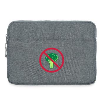kein brokkoli verboten schild zone gesund vitamine - Laptoptasche 15" - Grau meliert - Vorne