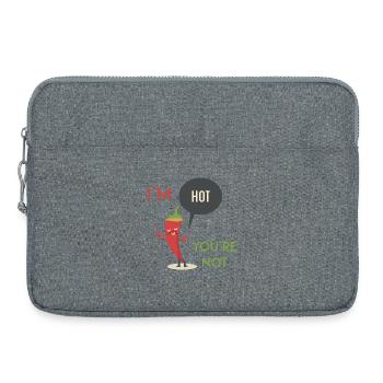 I'm Hot You're Not - Laptop bag 15" - heather grey - Front