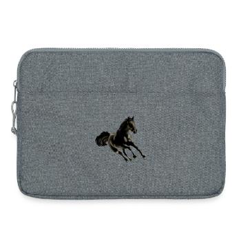 cheval - Sacoche pour ordinateur portable 15 pouces - gris chiné - Devant