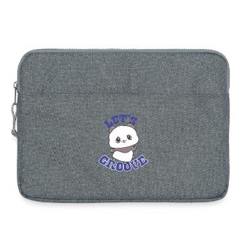 Panda - Let Groove - Laptop bag 15" - heather grey - Front
