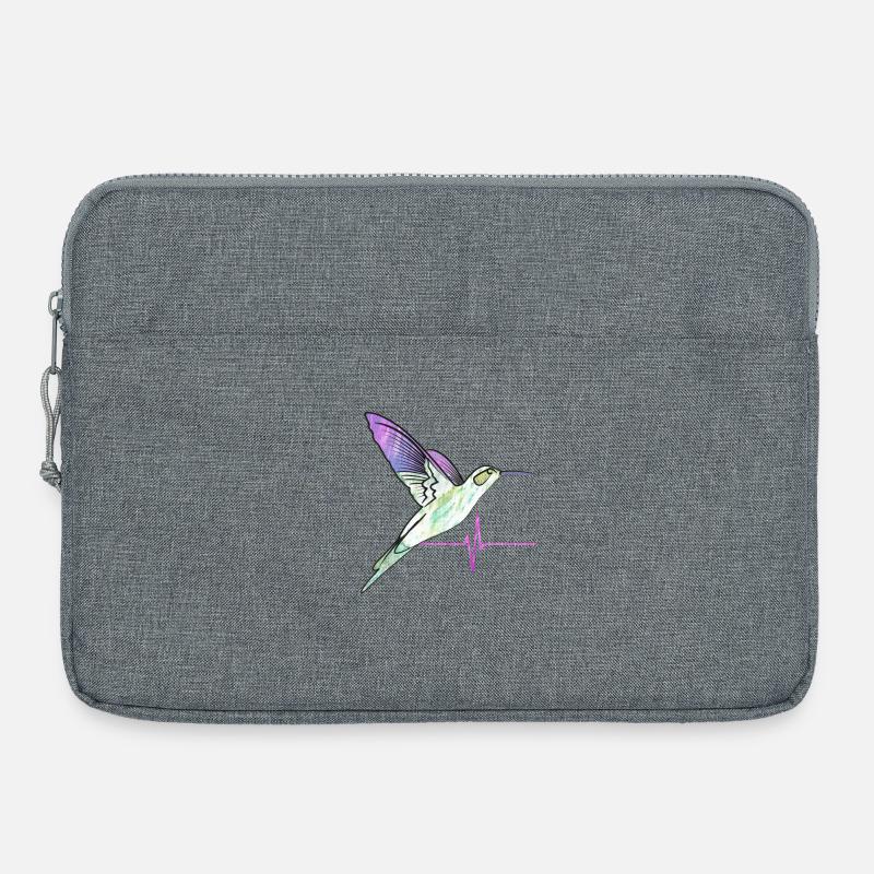 kolibri effect Herzschlag - Laptoptasche 15" - Grau meliert
