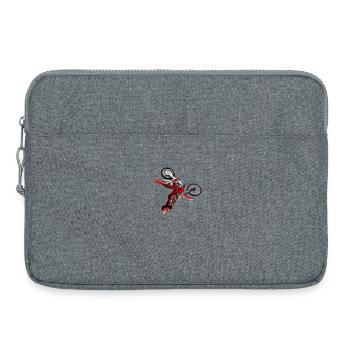 Motocross - Sacoche pour ordinateur portable 15 pouces - gris chiné - Devant