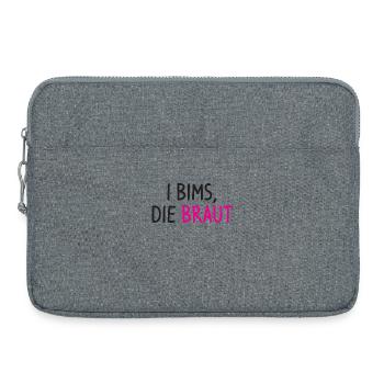 Braut Junggesellinnenabschied Party Spruch - Laptoptasche 15" - Grau meliert - Vorne