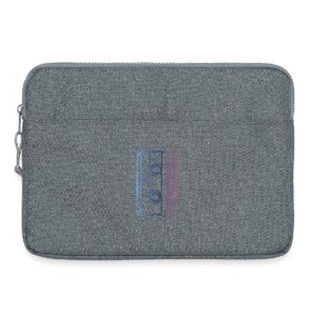 Vintage cassette - Laptop bag 15" - heather grey - Front
