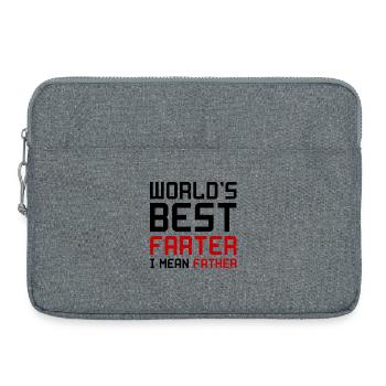 Worlds Best Farter Father Père Papa Pet cadeau - Sacoche pour ordinateur portable 15 pouces - gris chiné - Devant