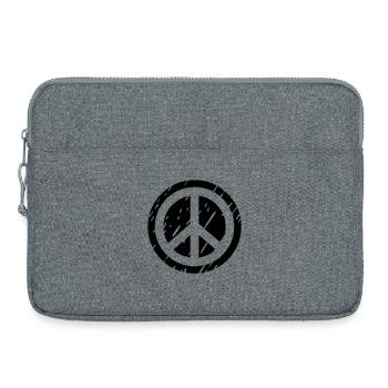 peace - Laptoptasche 15" - Grau meliert - Vorne