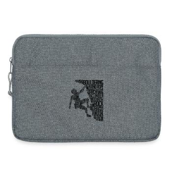 Boulder Escalade escalade escalade de roches - Sacoche pour ordinateur portable 15 pouces - gris chiné - Devant