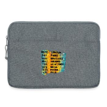 Style urbain Zone urbaine Art Design - Sacoche pour ordinateur portable 15 pouces - gris chiné - Devant