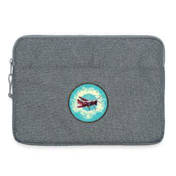 Illustration détaillée de sauterelle - Sacoche pour ordinateur portable 15 pouces - gris chiné - Devant