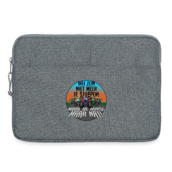 Wir sind nicht aufzuhalten - Laptoptasche 15" - Grau meliert - Vorne