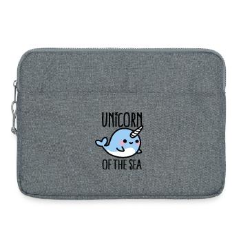 Unicorn of the sea - Laptoptasche 15" - Grau meliert - Vorne
