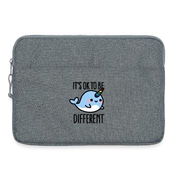 It's ok to be different - Laptoptasche 15" - Grau meliert - Vorne
