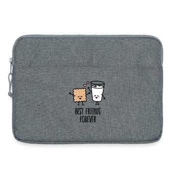 Best friends forever - Laptop bag 15" - heather grey - Front