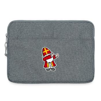 Sinterklaas Saint / Nicholas Dab Dabbing Sint Piet - Laptoptasche 15" - Grau meliert - Vorne