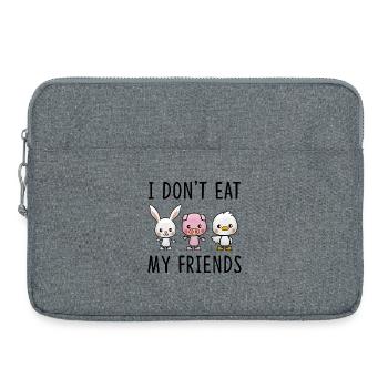 Entzückendes Bauernhoftier Cartoon Trio - Laptoptasche 15" - Grau meliert - Vorne