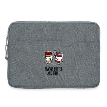Peanut butter and jelly - Laptoptasche 15" - Grau meliert - Vorne