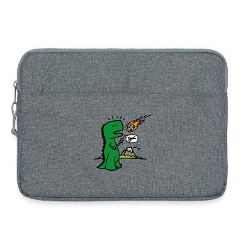 Rock paper scissors T-rex lustig Dinosaurier Komet - Laptoptasche 15" - Grau meliert - Vorne