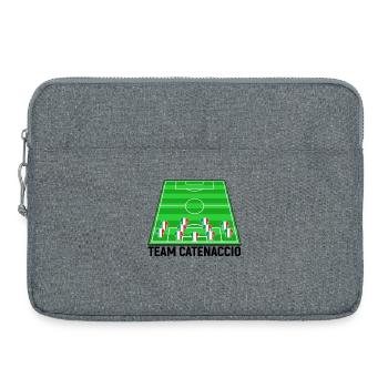 Italien Fussballteam Fussball Catenaccio Team Fan - Laptoptasche 15" - Grau meliert - Vorne