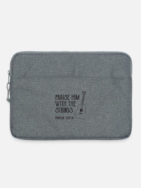 Gitarrist Spruch - Laptoptasche 15" - Grau meliert