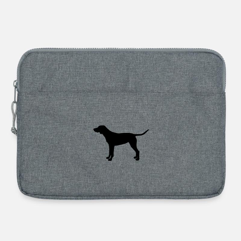 CHIEN - Sacoche pour ordinateur portable 15 pouces - gris chiné