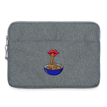 Spaghetti Pasta Asciutta Hunger Italy - Laptop bag 15" - heather grey - Front