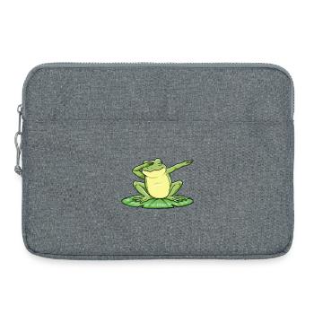 Frosch Hip Hop Tanz - Laptoptasche 15" - Grau meliert - Vorne