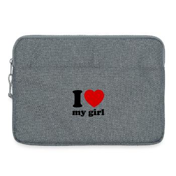 Petite amie - Sacoche pour ordinateur portable 15 pouces - gris chiné - Devant