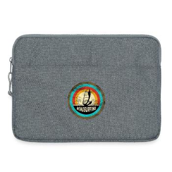 Windsurfing design - Laptop bag 15" - heather grey - Front